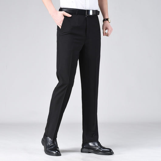 Pantalones Casuales Holgados de Pierna Recta en Colores Sólidos para Hombre - Image 2