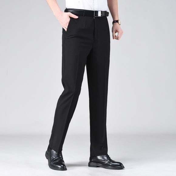 Pantalones Casuales Holgados de Pierna Recta en Colores Sólidos para Hombre