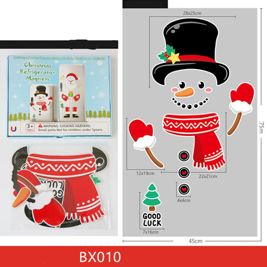 Imán Navideño Muñeco de Nieve Adorable para Refrigerador - Image 8