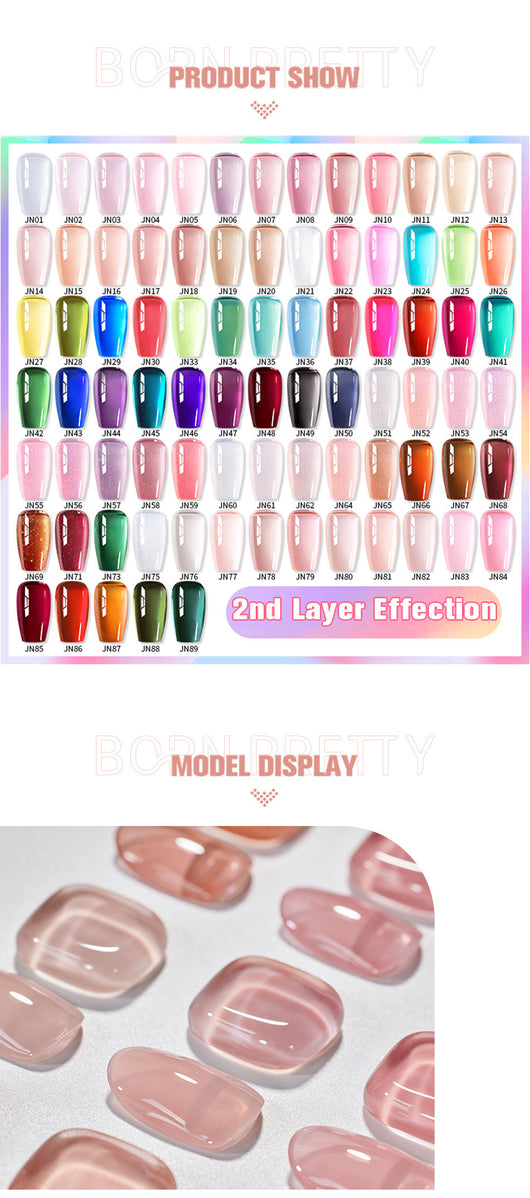 Esmalte de Uñas Gel UV Transparente Efecto Gelatina Fotocurable - Image 96