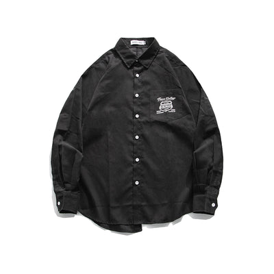 Camisa Retro Japonesa Hong Kong - Colores Sólidos Clásicos