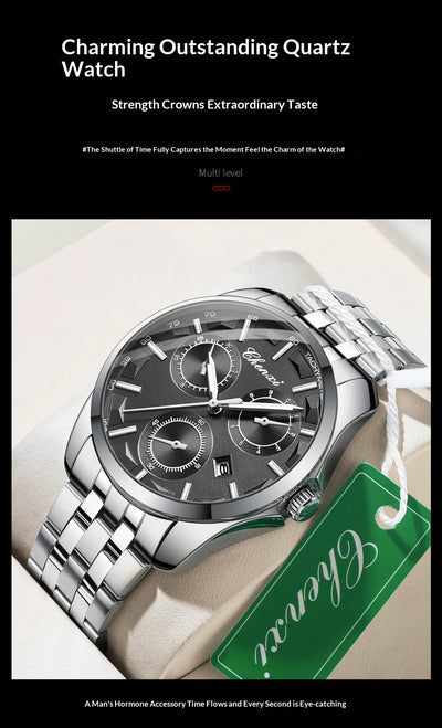 Reloj Empresarial para Hombre con Esfera Luminosa - Image 11