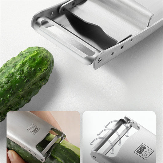 Pelador Multiusos de Acero Inoxidable 304 - Rallador y Cuchillo Descascador para Frutas y Verduras - Image 5