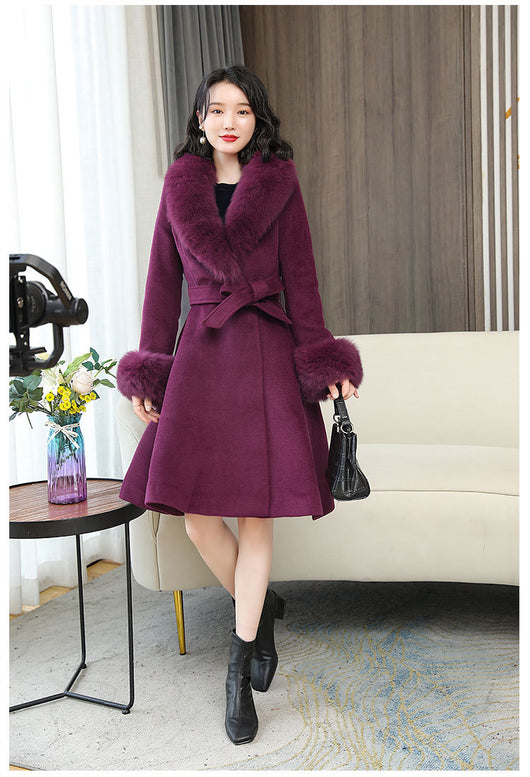 Abrigo de Lana Reversible Estilo Coreano para Mujer - Image 11