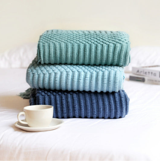 Manta Sofá Cama de Cachemira Suave con Borlas Decorativas - Image 31