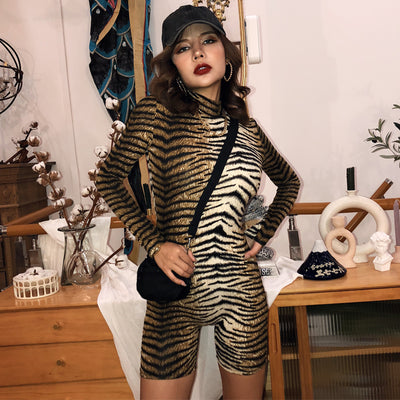 Jumpsuit Elegante de Cuello Alto y Manga Larga para Mujer - Image 8