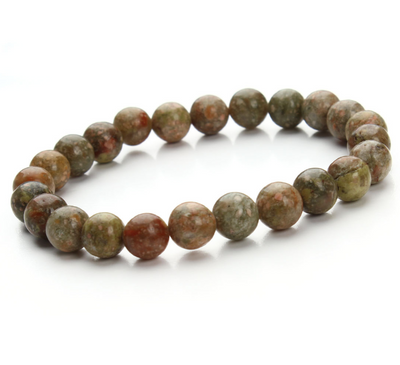 Pulsera de Cuentas de Aventurina Azul - Piedra Arenisca Redonda - Image 12