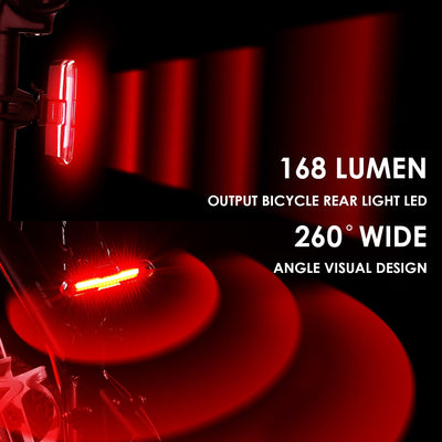 Luz Trasera LED Roja y Azul USB para Bicicleta de Montaña - Image 4