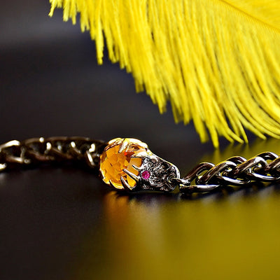 Pulsera Cubana Gruesa Yellowstone Trenzada - Image 5