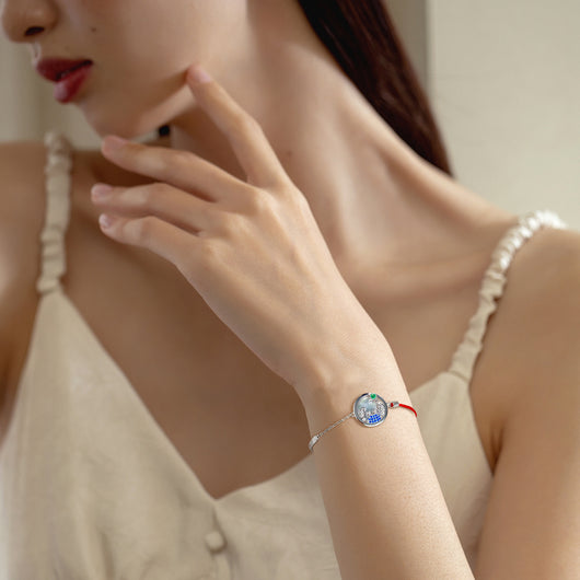 Pulsera Esmeralda Cáncer Plata S925 Diseño Original Constelación - Image 8
