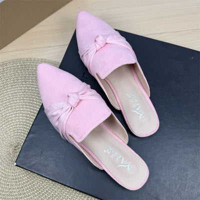 Pantuflas Puntiagudas Estilo Coreano con Moño - Cómodas y Elegantes - Image 7