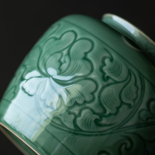 Recipiente de Té Loto Celadón Doble Sellado Antihumedad - Image 9