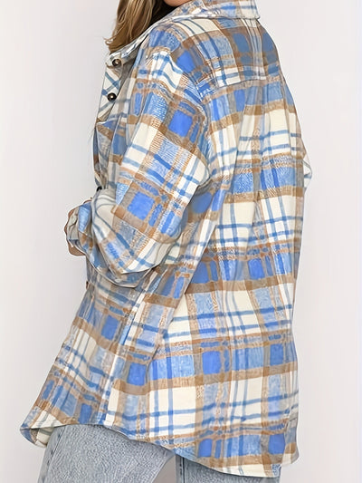 Camisa Casual de Cuadros Escoceses con Puños Reforzados - Image 15