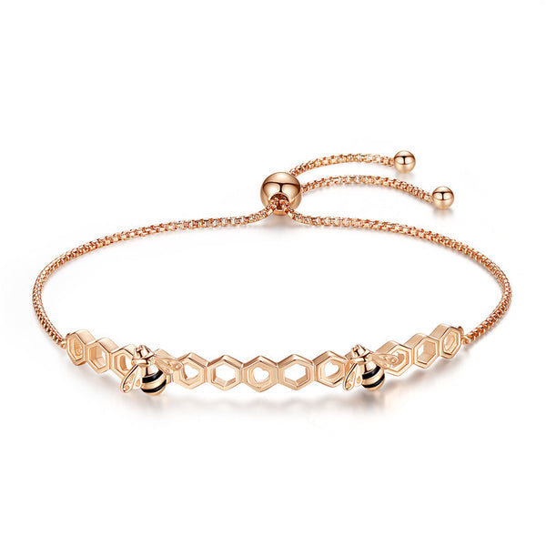 Pulsera de Abeja Retráctil en Plata de Ley S925 - Image 4