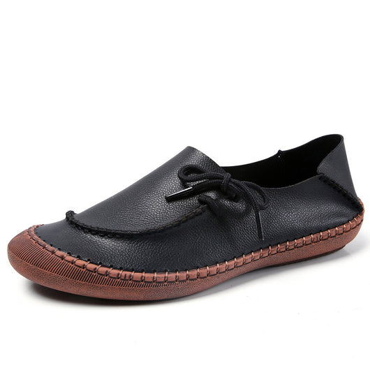 Zapatos Casuales de Cuero Talla Grande para Mujer - Diseño Versátil 2 en 1 - Image 6