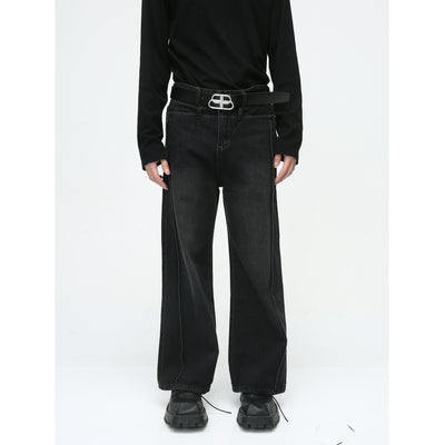 Jeans Retro Casual Americano con Efecto Desgastado - Image 3