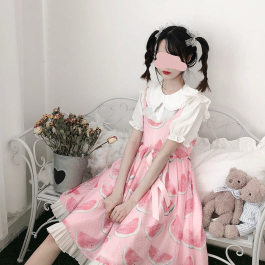 Blusa Lolita Japonesa Soft Girl de Verano con Mangas Abullonadas - Image 13