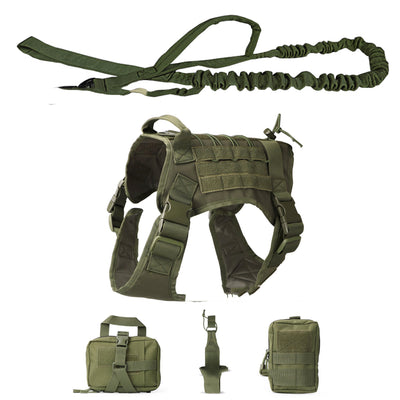 Chaleco Táctico para Perros Conjunto de 5 Piezas - Ropa de Protección Canina