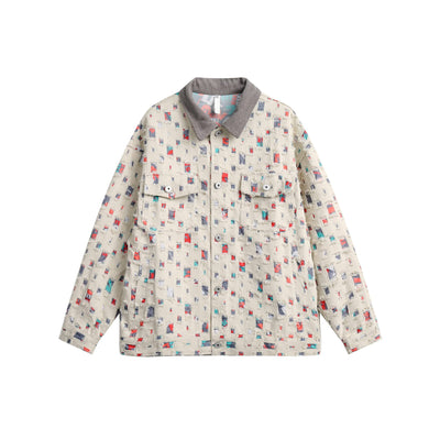 Chaqueta Camisa Vaquera Estilo Retro Americano con Costuras Desgastadas - Image 3