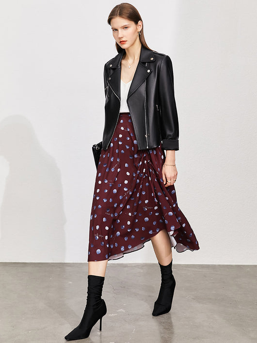 Falda Plisada Estampado Lunares Francés con Letras - Image 8