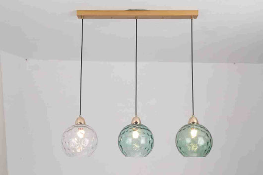 Lámpara Colgante de Cristal Ondulado con Diseño Minimalista Moderno - Image 12
