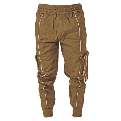 Pantalones Cargo Holgados Color Sólido - Image 7