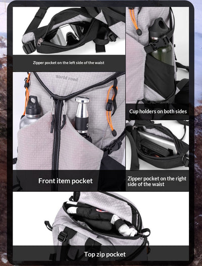Mochila de Viaje y Senderismo de Gran Capacidad Ultraligera y Multifuncional - Image 19