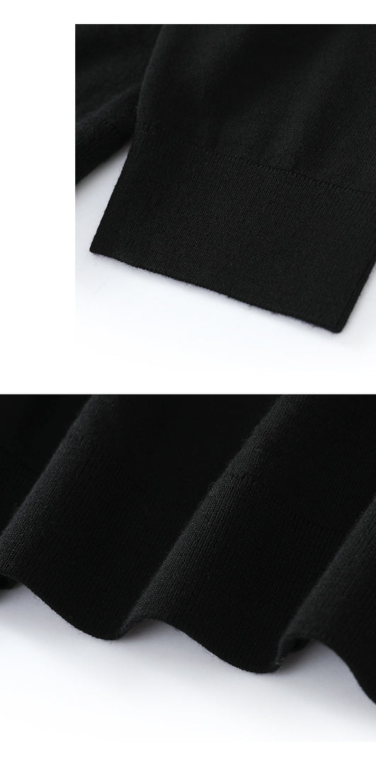 Suéter Polo de Lana Pura Fina Cuello Solapa para Hombre - Image 15
