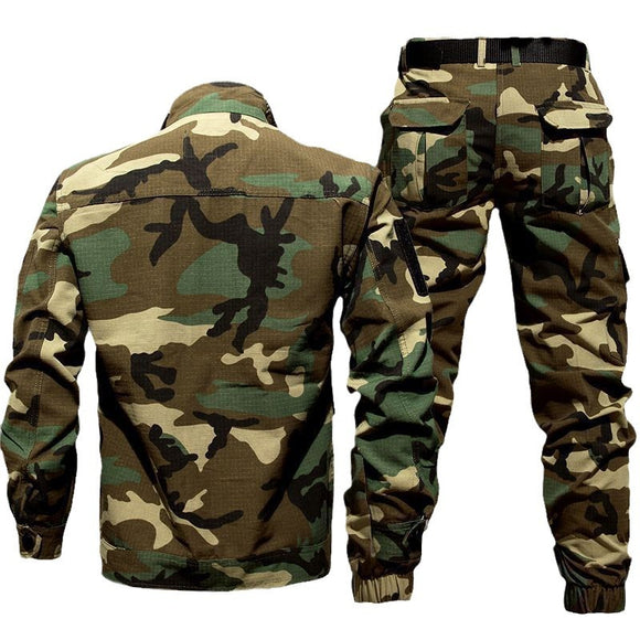 Traje de Trabajo Camuflaje Hombre Otoño Invierno - Camisa Resistente al Desgarro y Overol Deportivo