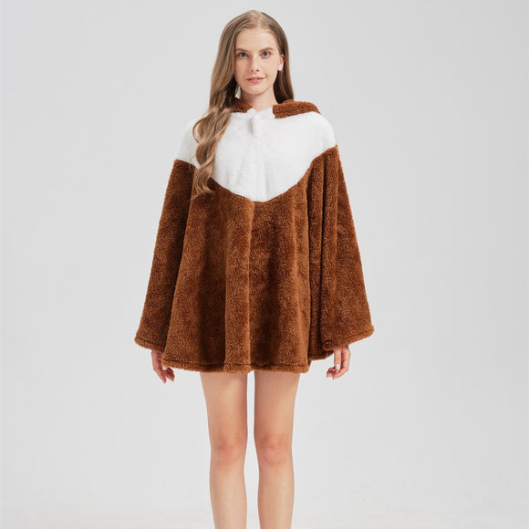 Capa Pijama Infantil Temática con Capucha y Peluche Suave