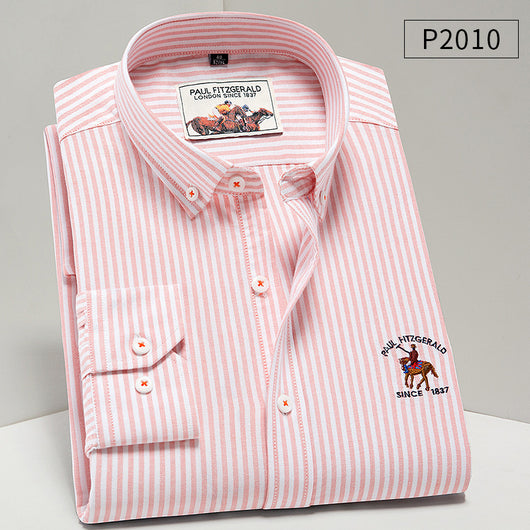 Camisa Oxford de Algodón Puro para Hombre - Estilo Ejecutivo Casual - Image 26