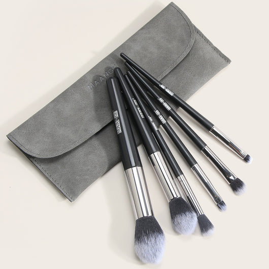 Set de 6 Brochas de Maquillaje Profesional para Rubor y Sombra