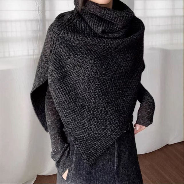 Cuello Térmico Tejido Gris Oscuro - Versátil y Elegante