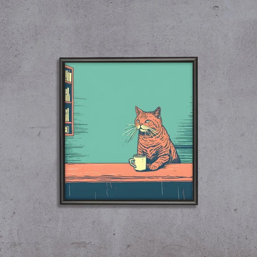 Cuadro Decorativo Retro Gato Cartoon para Hogar y Restaurantes - Image 7