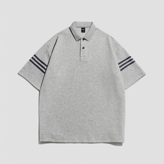 Playera Estampada con Letras y Rayas para Hombre - Estilo Personalidad - Image 6