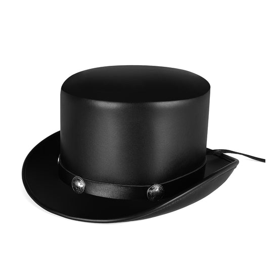Sombrero Mágico de Cuero PU Tipo Domo Unisex para Fiestas y Eventos - Image 4
