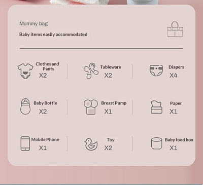 Bolsa Maternal Multifuncional con Cambiador y Compartimento Térmico - Image 19