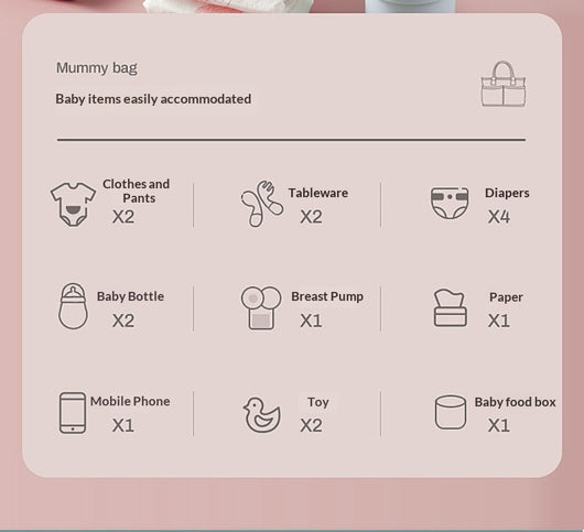 Bolsa Maternal Multifuncional con Cambiador y Compartimento Térmico - Image 19