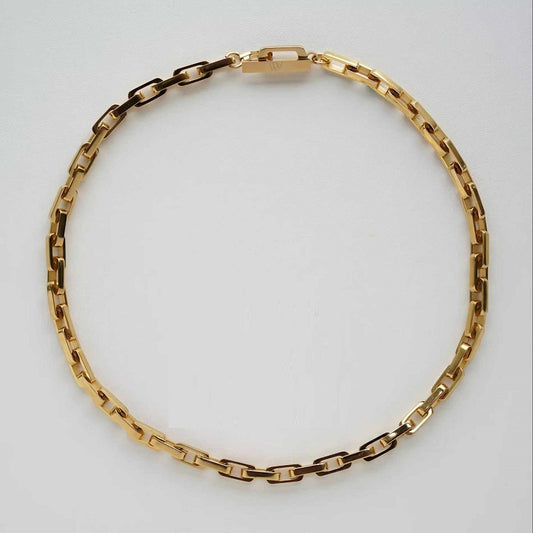 Pulseras y Collares de Acero 316L con Diseño Cuadrado para Hombre y Mujer