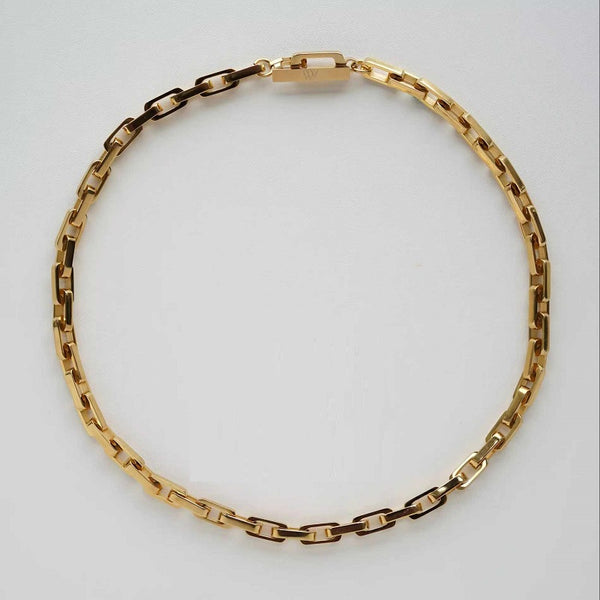 Pulseras y Collares de Acero 316L con Diseño Cuadrado para Hombre y Mujer