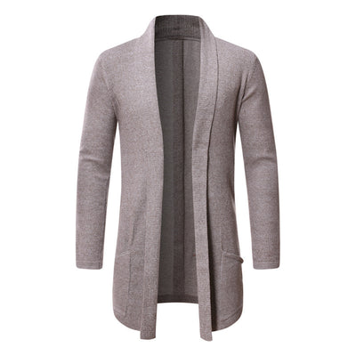 Cardigan Suéter Tejido Tipo Trench Coat para Otoño - Image 4