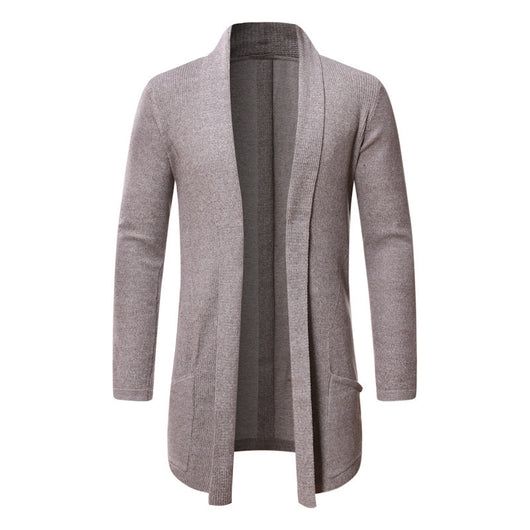 Cardigan Suéter Tejido Tipo Trench Coat para Otoño - Image 4