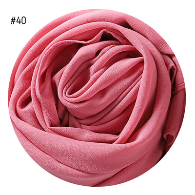Pañuelo de Gasa Perlada en Colores Sólidos - Cobertura Elegante Monocromática - Image 43