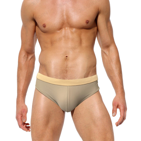 Bóxer de Baño Hombre Malla Trasera Cintura Baja Triángulo
