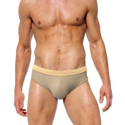 Bóxer de Baño Hombre Malla Trasera Cintura Baja Triángulo
