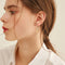 Aretes de Plata S925 Moissanita Doble Aro Diseño Luxury Nicho con Borla