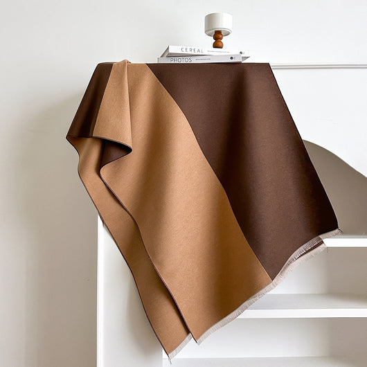 Bufanda de Imitación Cashmira con Flecos Versátil y Elegante - Image 10