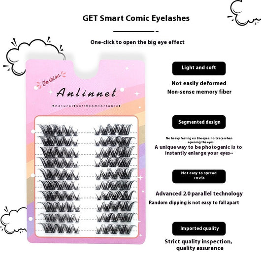 Pestañas Postizas Voluminosas de 10 Filas con Efecto Alas Inclinadas - Image 3