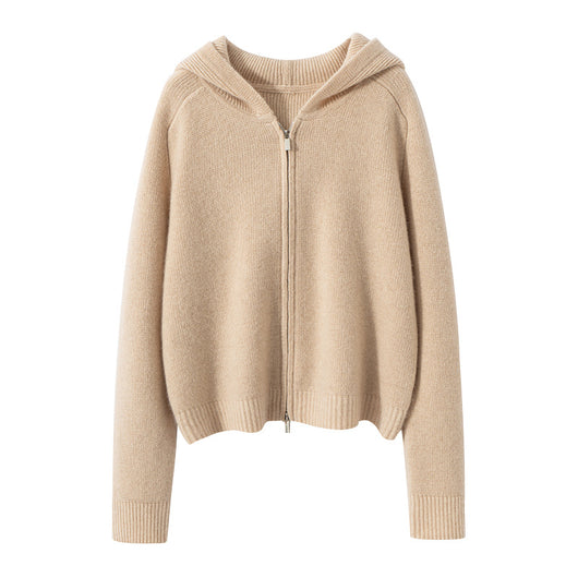 Cardigan Hoodie de Cachemira para Mujer con Cierre - Image 5