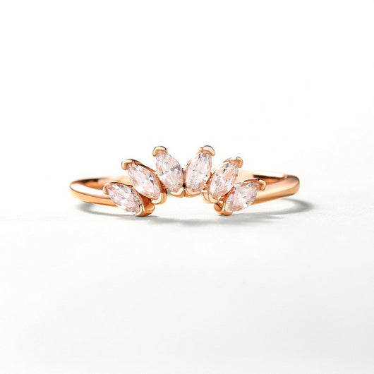 Anillo Corona Ajustable Plata 925 Chapado Oro con Zirconia 3A - Image 12